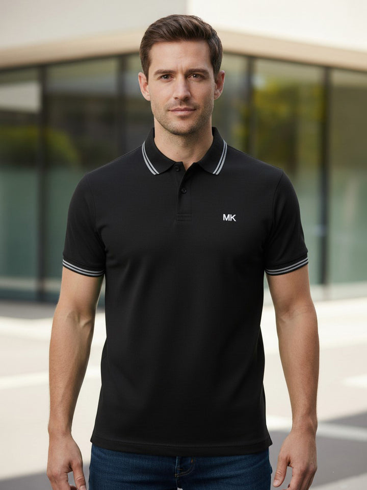 MK Mens S/S Textured Polo