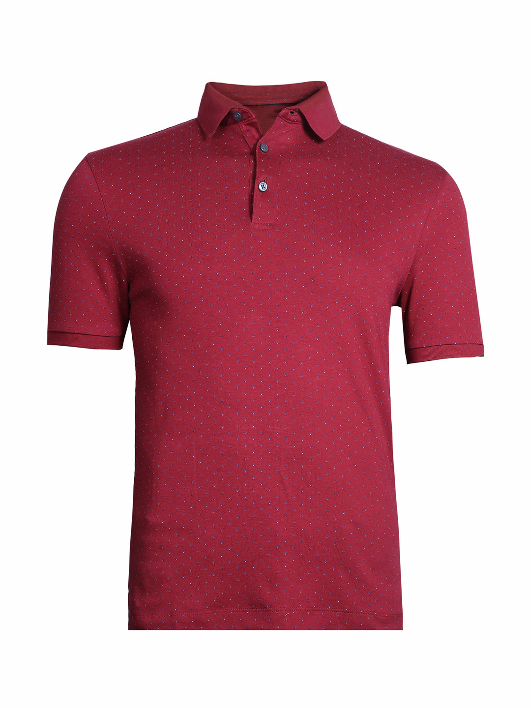 M&S Mens S/S Printed Polo