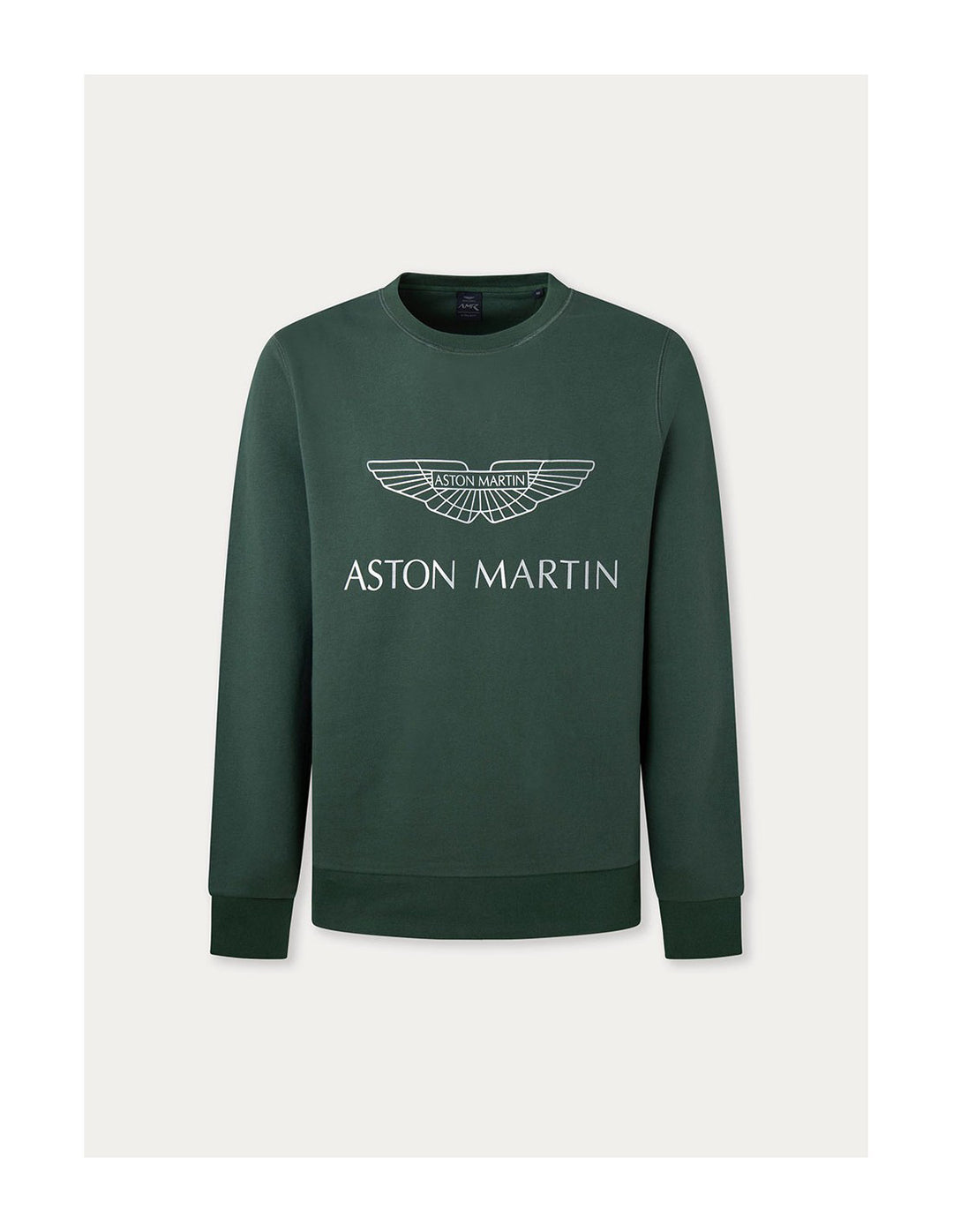 Hackett Mens L/S R-N (Aston Martin) Cotton Sweat Shirt HM581150