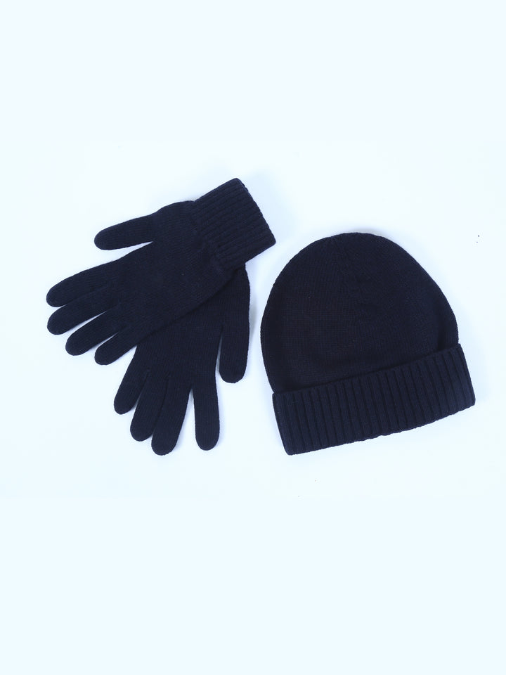 Hackett Mens Wool Mix Cap & Gloves Set HM012401