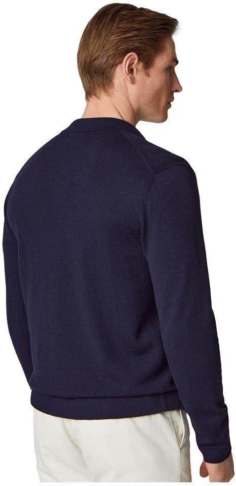 Hackett Mens L/S Merino Cardigan HM702838