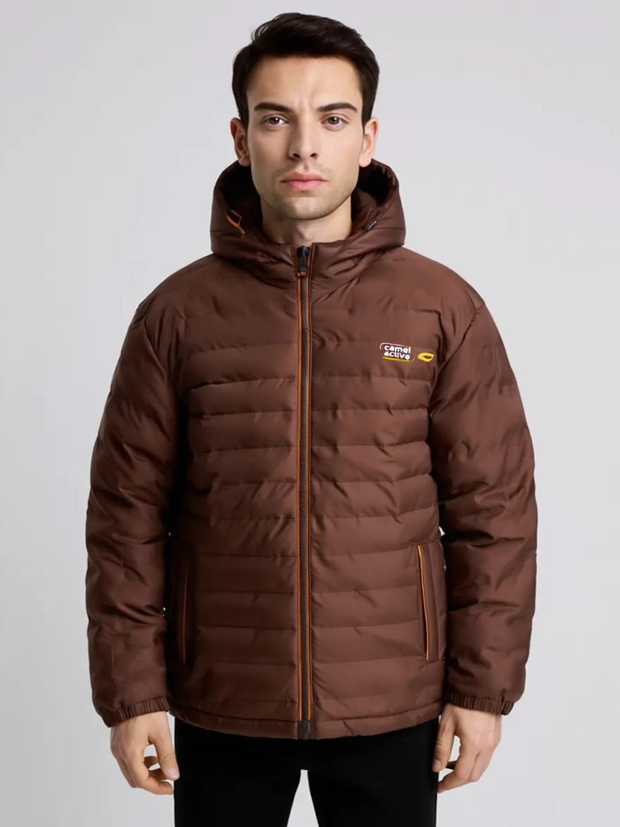 Camel Active Mens L/S Hoodi Jacket (Brown)