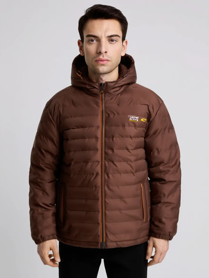 Camel Active Mens L/S Hoodi Jacket (Brown)
