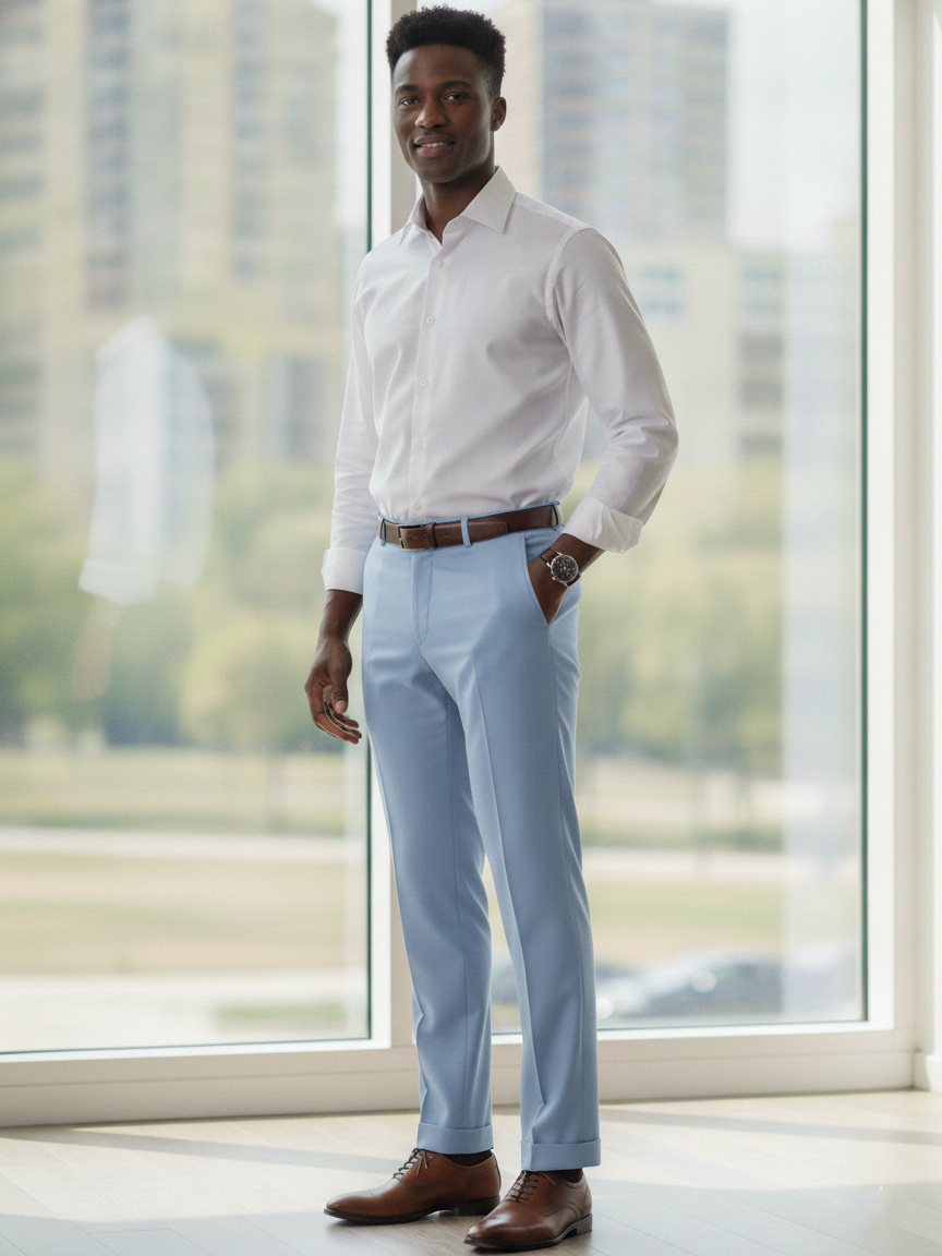 Jaeger Mens Linen Mix Regular (SF) Plain Formal Trouser 8501430