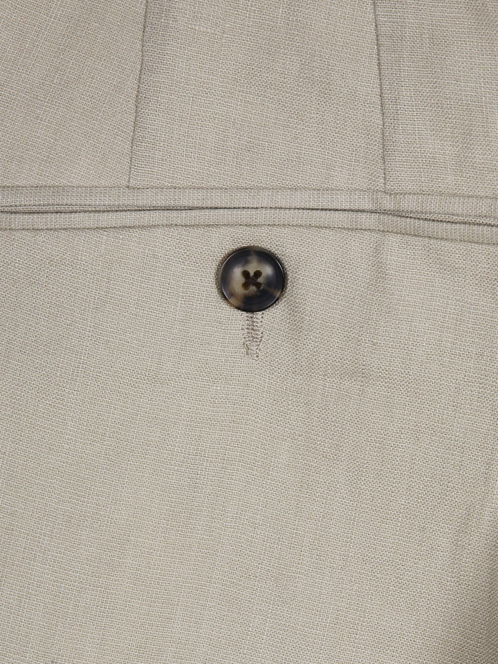 Jaeger Men Linen Regular (RF) Plain Formal Trouser 8500567