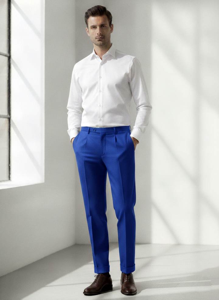 Jaeger Mens Linen Long (RF) Plain Formal Trouser 8500344