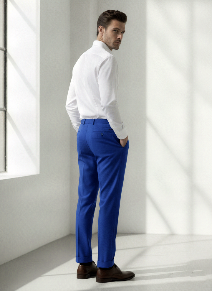 Jaeger Mens Linen Long (RF) Plain Formal Trouser 8500344