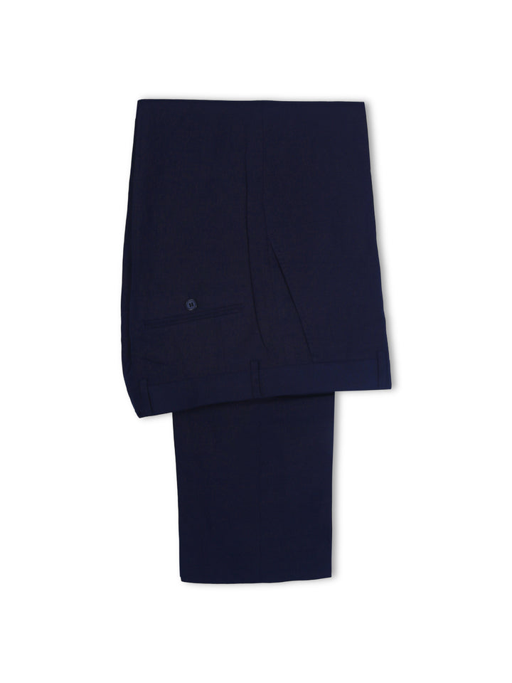Jaeger Mens Linen Regular (RF) Plain Formal Trouser 8300595