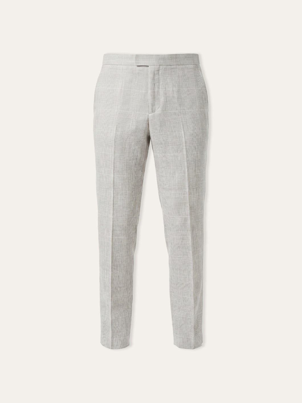 Jaeger Men Linen Short (SF) Check Formal Trouser 8501058
