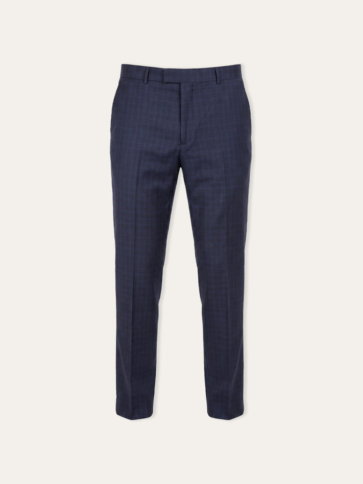 Jaeger Men Wool Long (RF) Small Check Formal Trouser 8500060