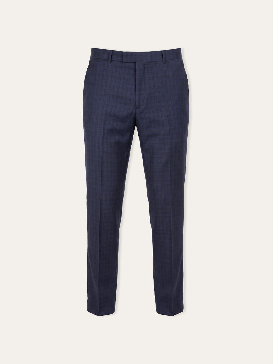 Jaeger Men Wool Long (RF) Small Check Formal Trouser 8500060