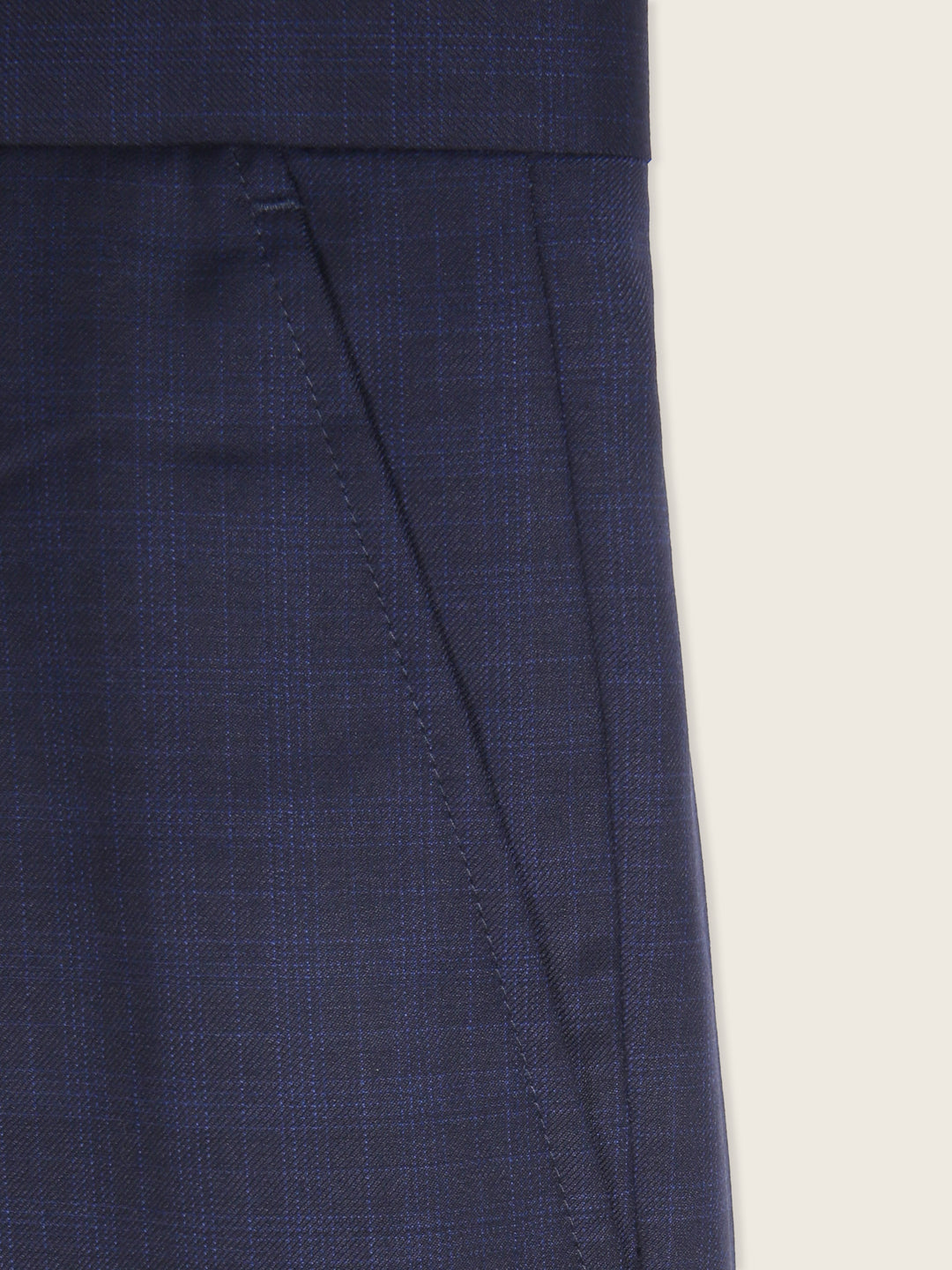 Jaeger Men Wool Long (RF) Small Check Formal Trouser 8500060