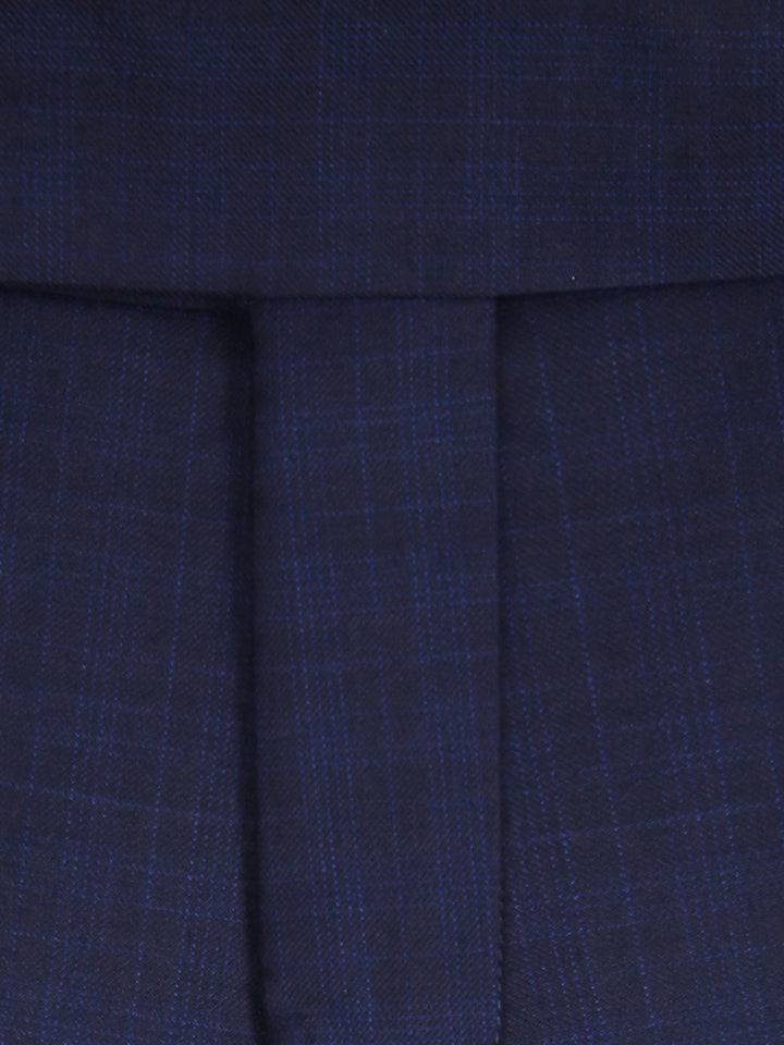 Jaeger Men Wool Long (RF) Small Check Formal Trouser 8500060