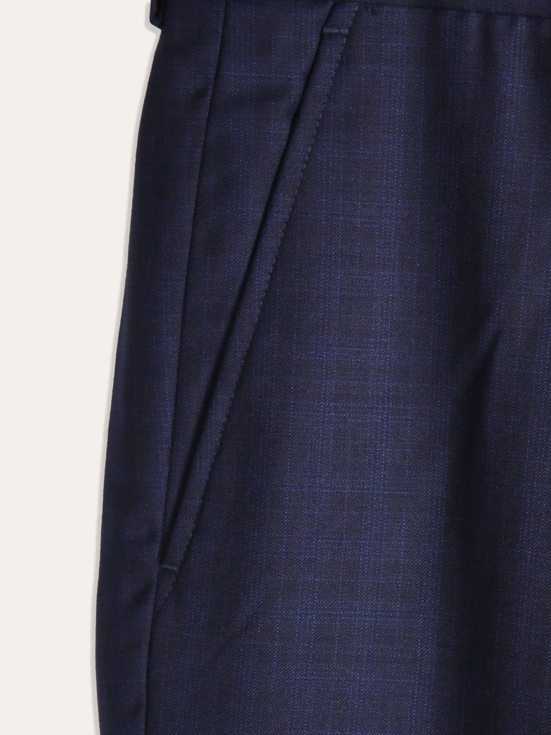Jaeger Men Wool Short (RF) Small Check Formal Trouser 8500060
