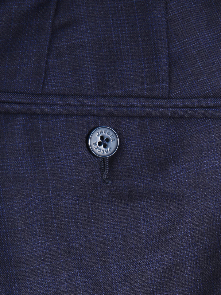 Jaeger Men Wool Short (RF) Small Check Formal Trouser 8500060
