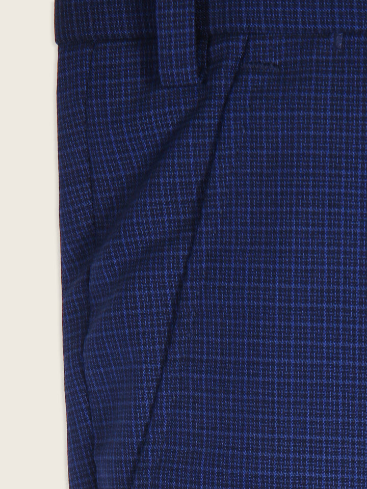 Jaeger Men Wool Regular (SF) Small Check Formal Trouser 8500582