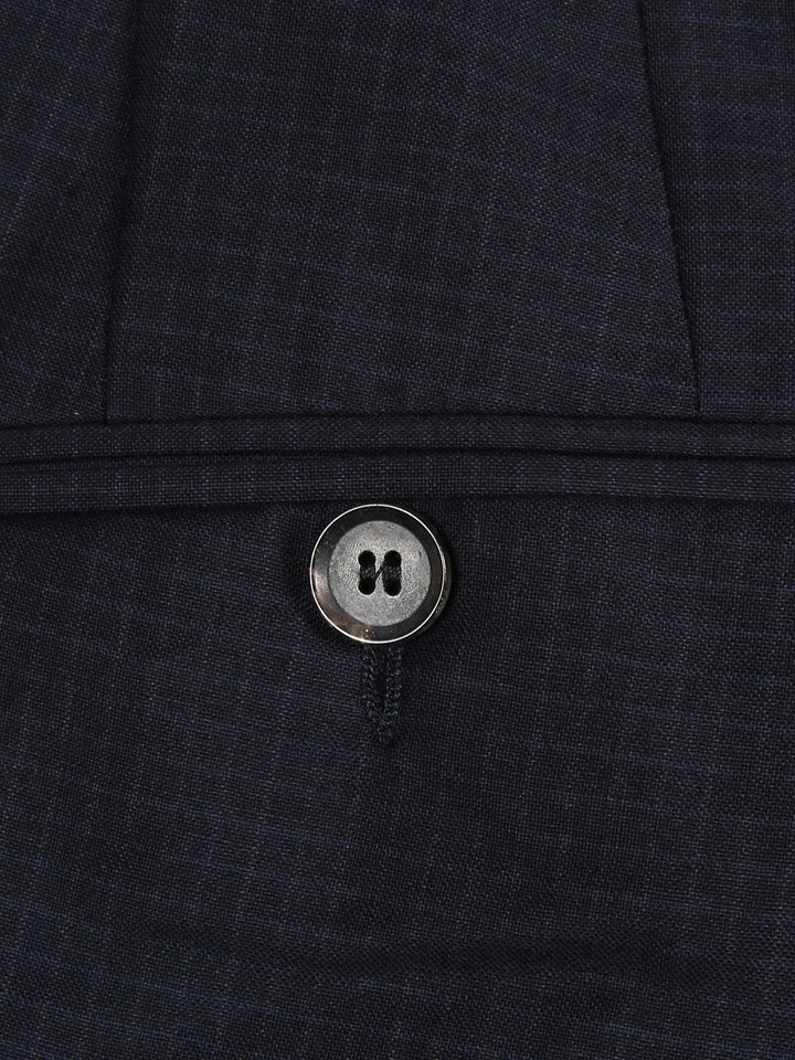 Jaeger Men Wool Regular (RF) Small Check Formal Trouser 8400366