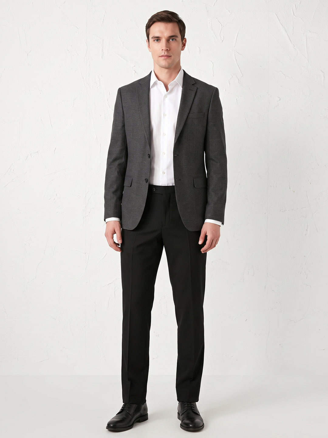 Jaeger Men 70%W 30%P(SF) Plain Formal Trouser 8600151