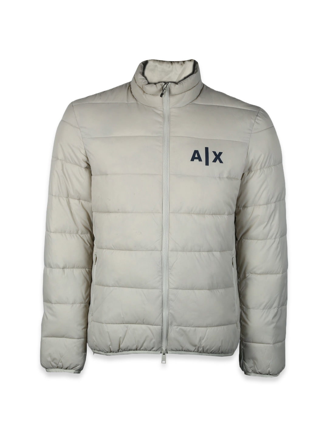 A/X Mens L/S White A/X Print Puffer Jacket 7VZB09ZMP2Z