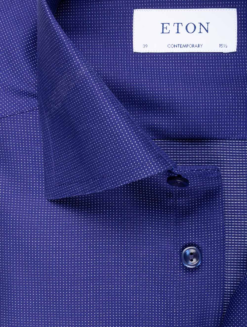 Eton Mens L/S Pin dot Formal Shirt 11647