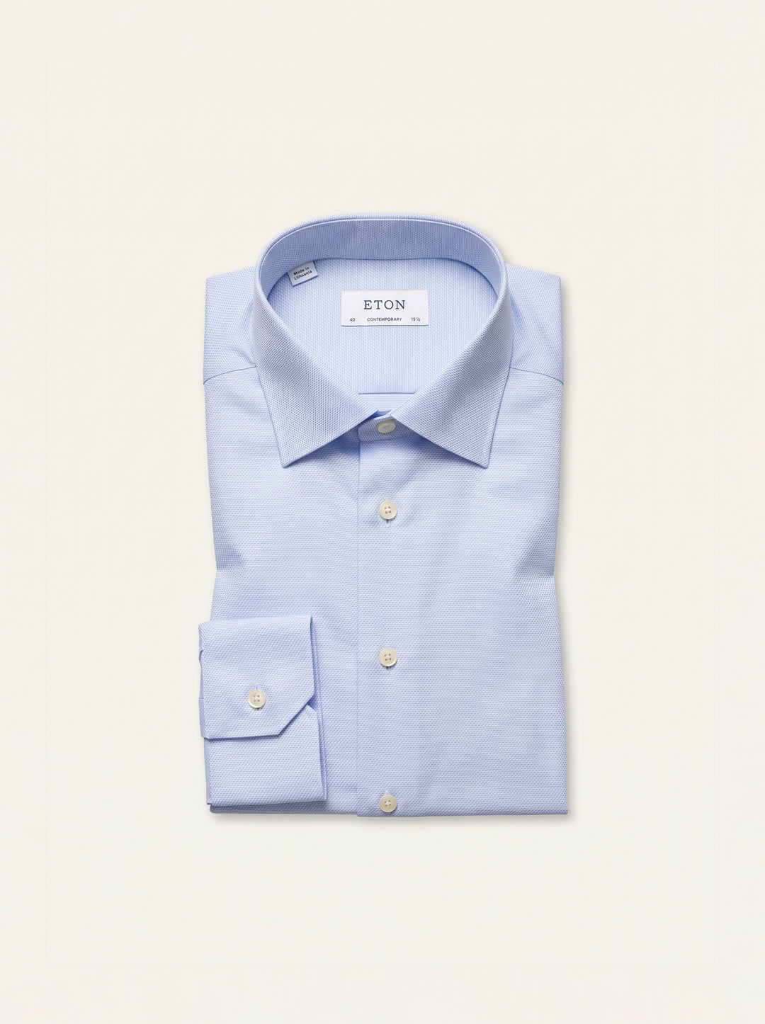 Eton Mens L/S Textured Formal Shirt 10680