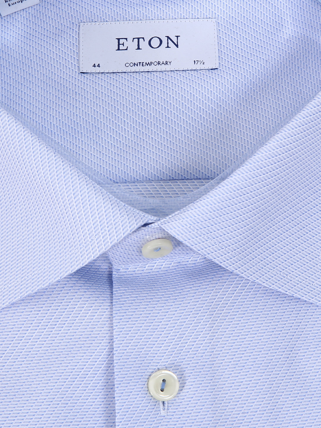 Eton Mens L/S Textured Formal Shirt 10680