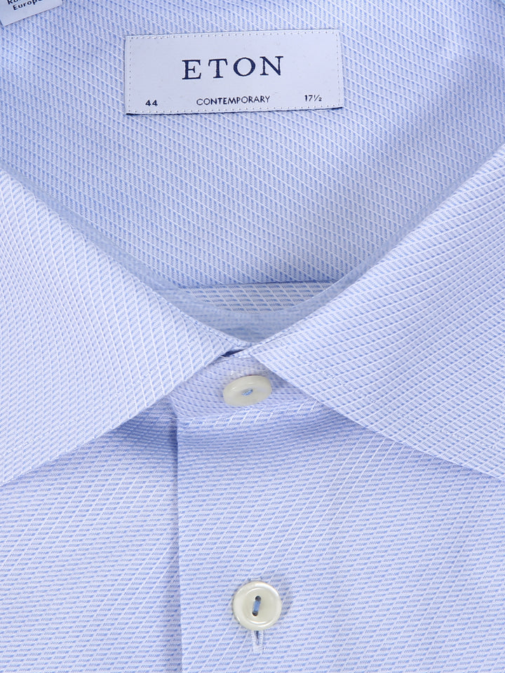 Eton Mens L/S Textured Formal Shirt 10680
