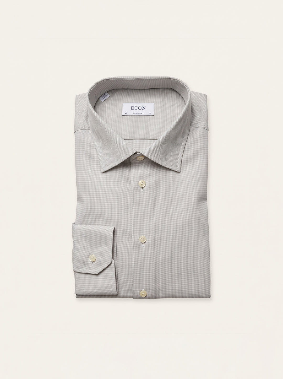 Eton Mens L/S Textured Formal Shirt 11804