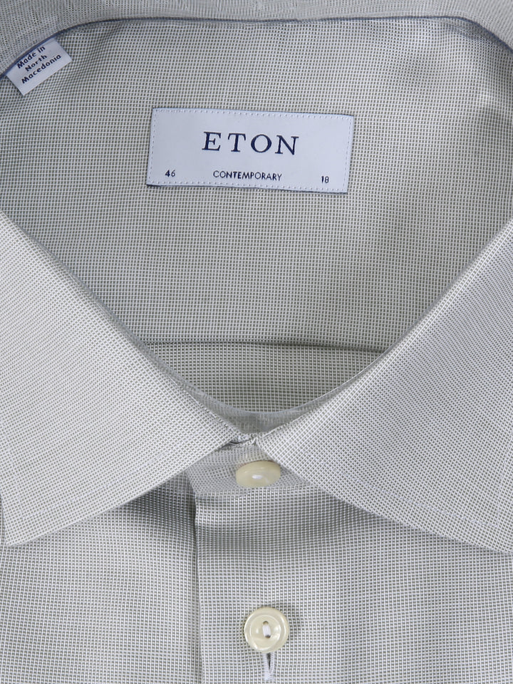 Eton Mens L/S Textured Formal Shirt 11804