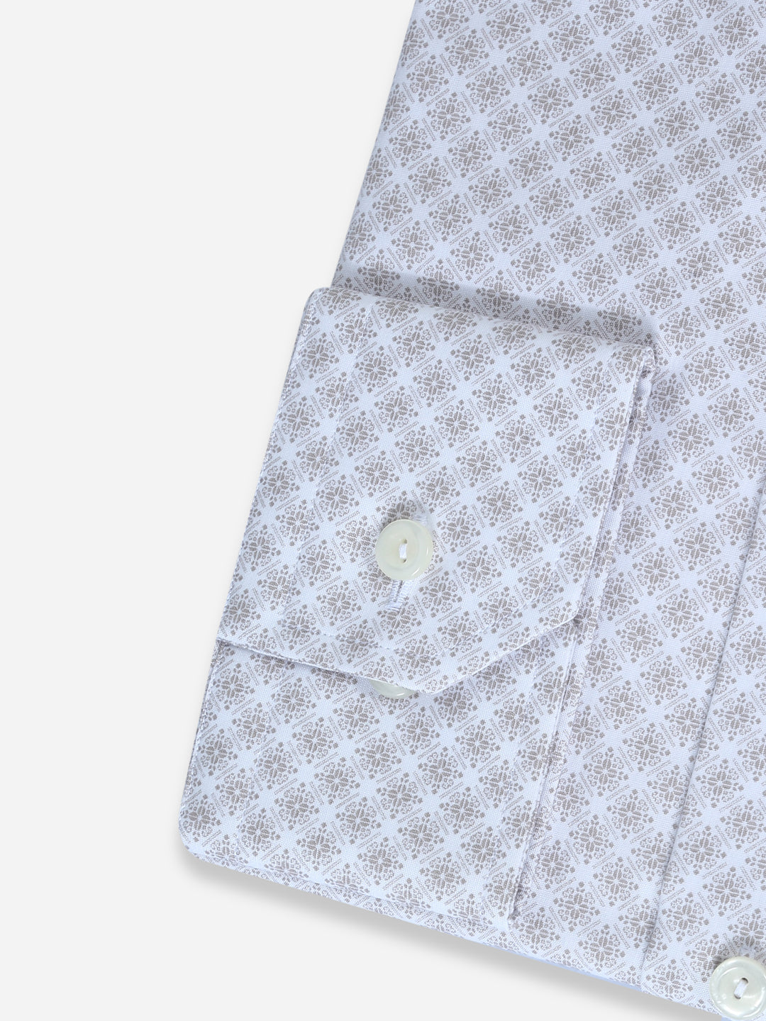 Eton Mens L/S Printed Formal Shirt 04466