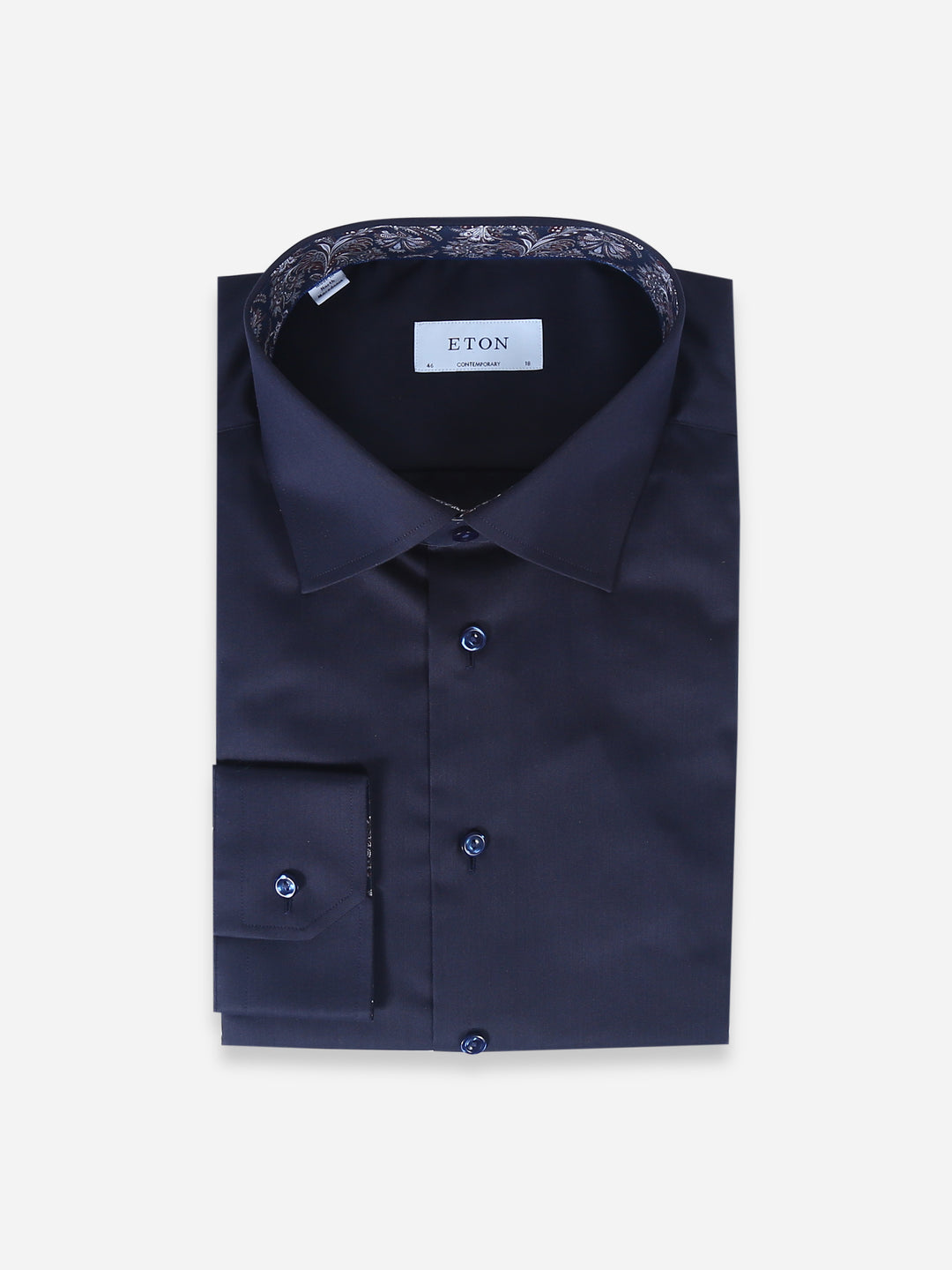 Eton Mens L/S Plain Formal Shirt 10440