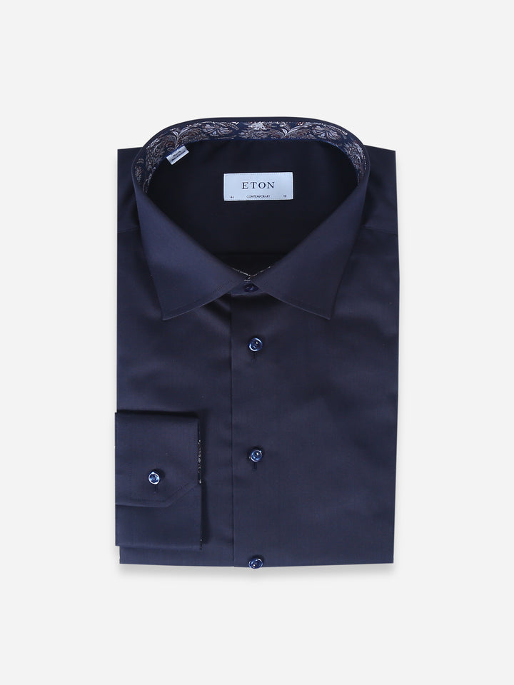 Eton Mens L/S Plain Formal Shirt 10440