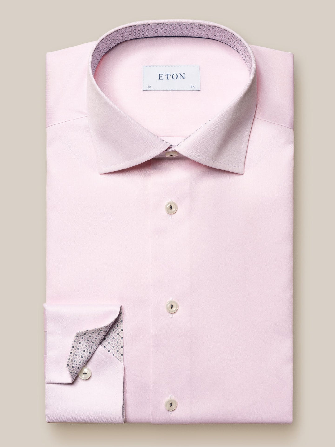 Eton Mens L/S Plain Formal Shirt 10265