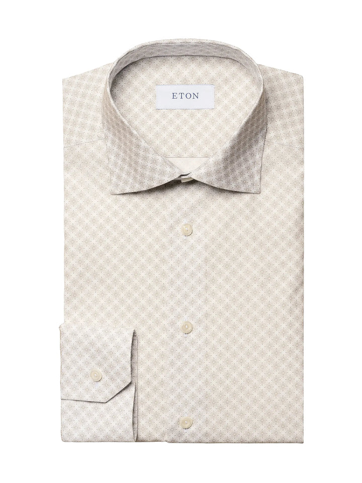 Eton Men L/S SF Printed Formal Shirt100004467