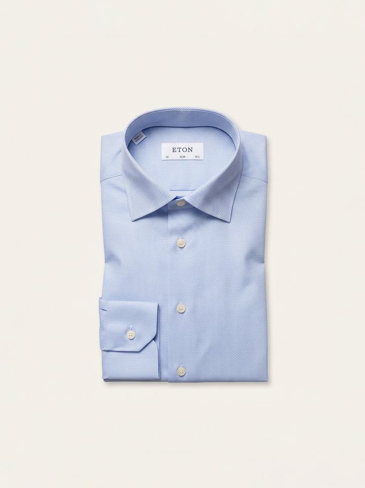 Eton Men L/S Textured Formal Shirt 10375