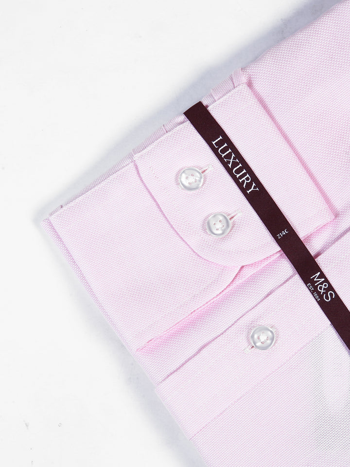 M&S Men L/S Textured Formal Shirt T11/4856