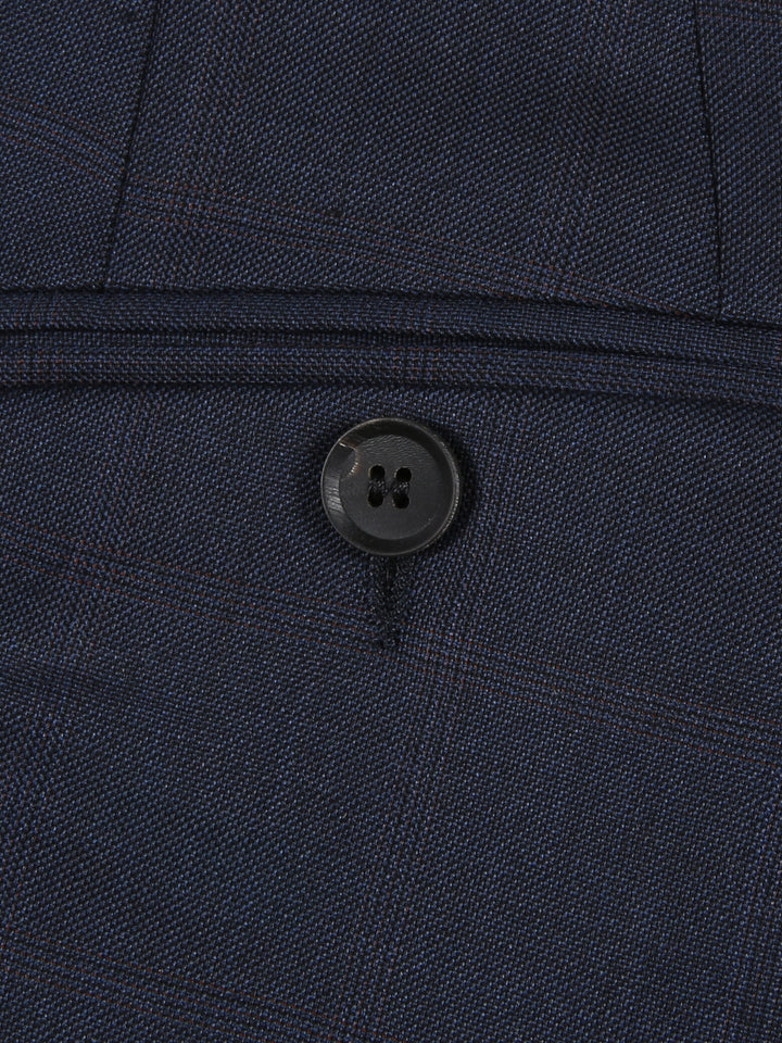 Jaeger Men 100%Wool Long (SF) Check Formal Trouser 8400358
