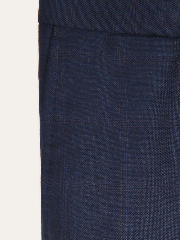 Jaeger Men 100%Wool Short (SF) Check Formal Trouser 8400358