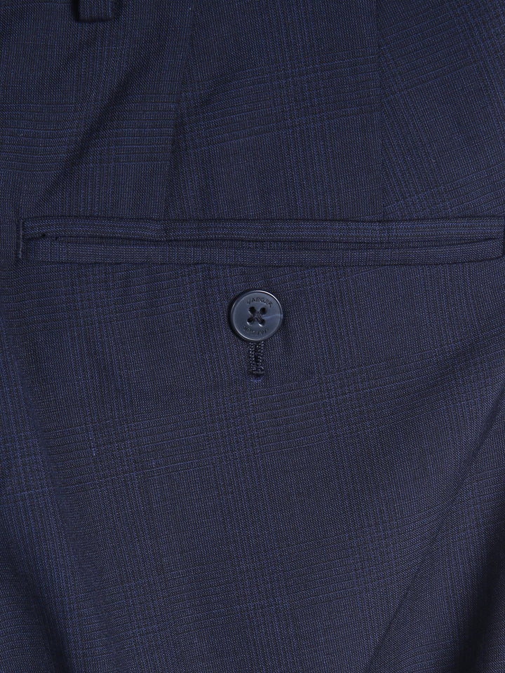 Jaeger Men 100%Wool Long (SF) Check Formal Trouser 8400354