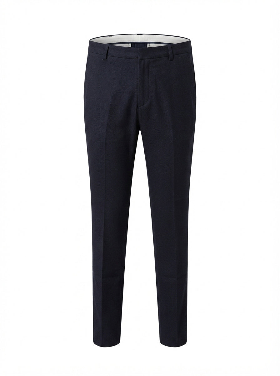 Jaeger Men 98% Cotton Regular (RF) Textured Formal Trouser 8400046