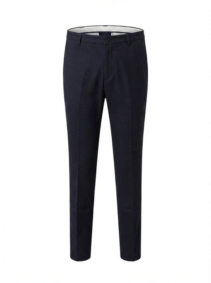 Jaeger Men 98% Cotton Regular (RF) Textured Formal Trouser 8400046