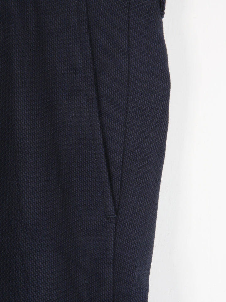 Jaeger Men 98% Cotton Regular (RF) Textured Formal Trouser 8400046