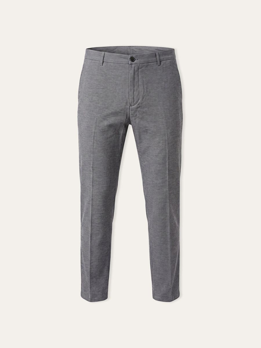Jaeger Men 98% Cotton Regular (RF) Textured Formal Trouser 8200367