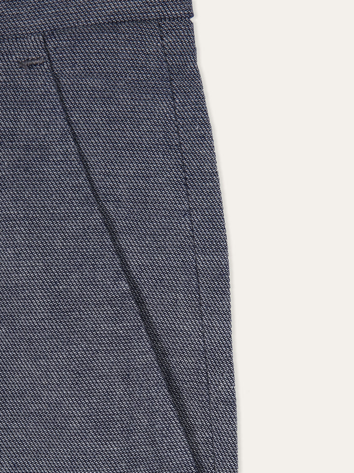 Jaeger Men 98% Cotton Regular (RF) Textured Formal Trouser 8200367