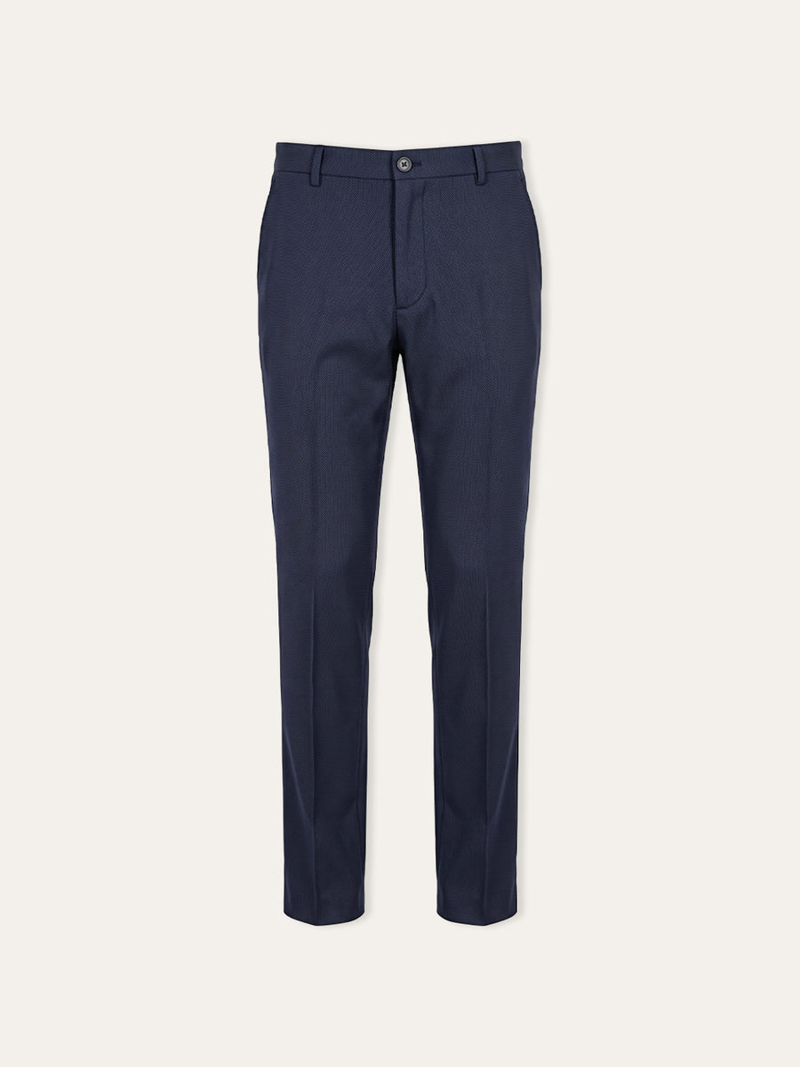 Jaeger Men 100%Cotton Regular (RF) Textured Formal Trouser 8404646