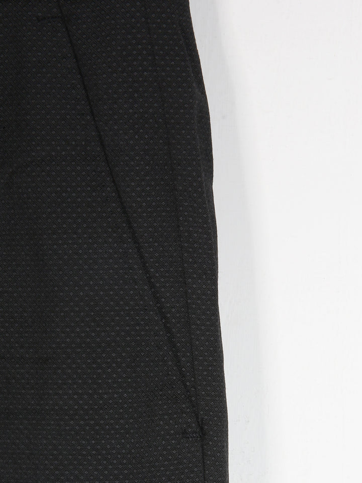 Jaeger Men 100%Wool Regular (SF) Pin Dott Formal Trouser 8301356