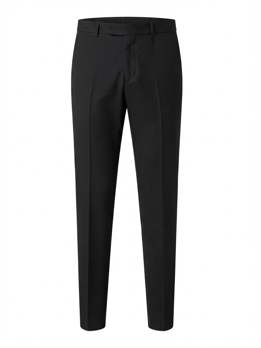 Jaeger Men 100%Wool Regular (SF) Pin Dott Formal Trouser 8301356