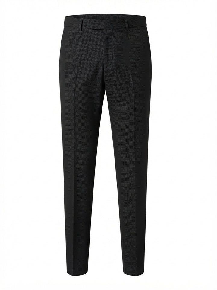 Jaeger Men 100%Wool Regular (SF) Pin Dott Formal Trouser 8301356