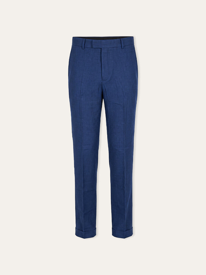 Jaeger Men Linen Mix Regular (SF) Plain Formal Trouser 8300206