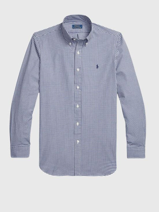 RL Mens L/S Small Check Button Down Casual Shirt 710960320